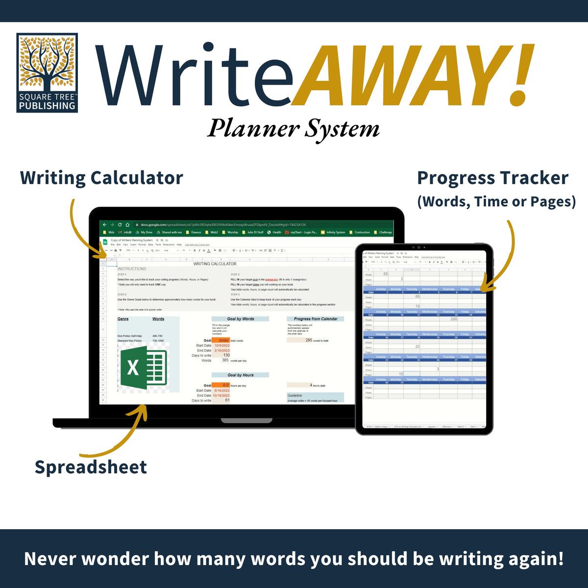 WriteAway! Author Word Tracker System